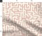 Blush Pink Maze Abstract Geometric And Cream Weathered Look Boho Baby Nursery Custom Printed Fabric by Spoonflower Various Fabrics by the Yard or Fat Quarter